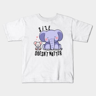 Adorable elephant and mouse - Funny animal T-shirt for kids Kids T-Shirt